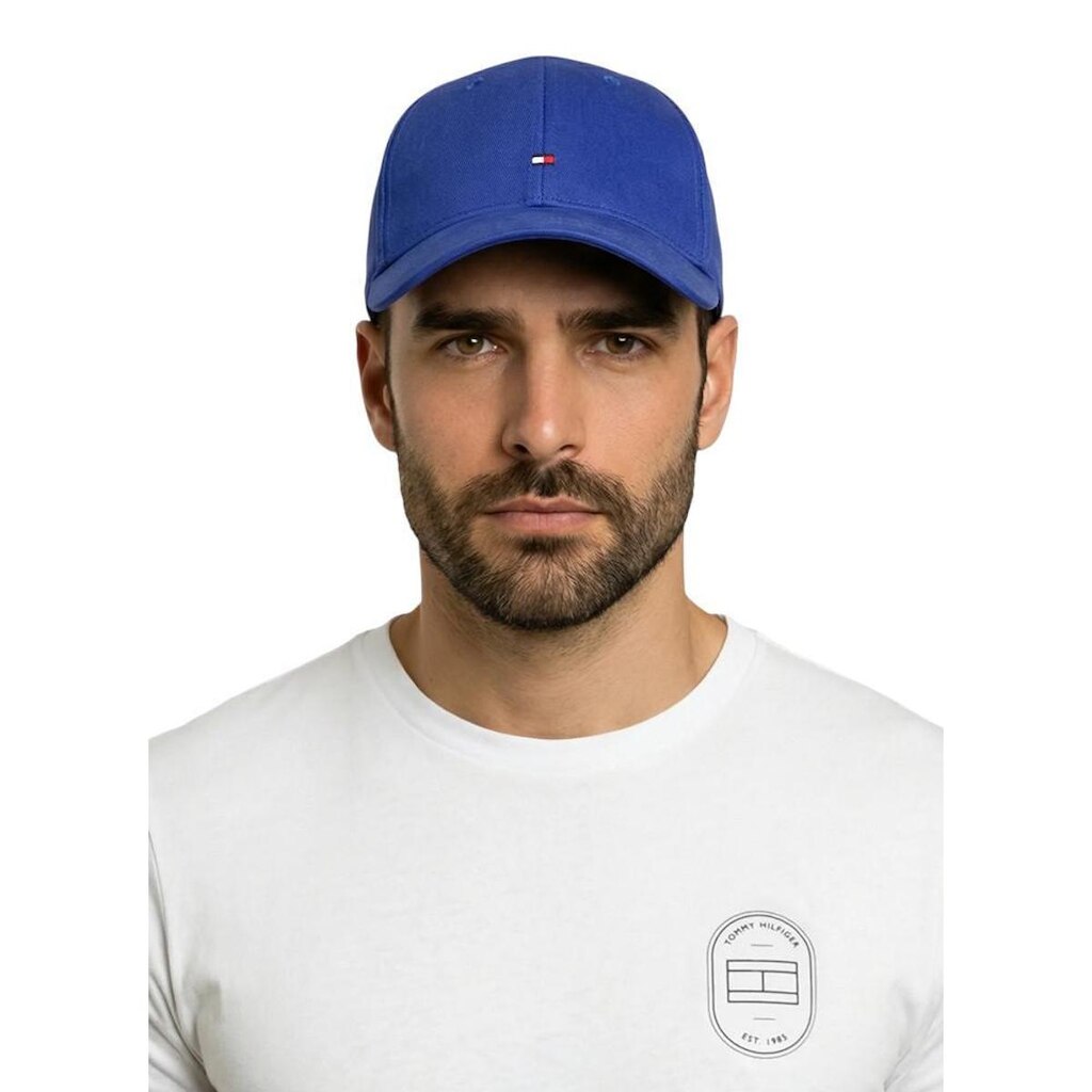 Boné Tommy Hilfiger Flag Cotton 6 Panel Unissex Vermelho