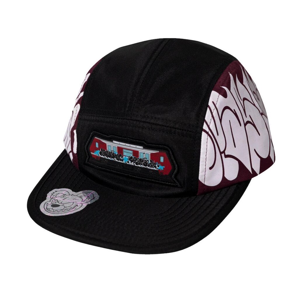Boné Trip Side Five Panel Aba Flex StreetWear Preto Massaki