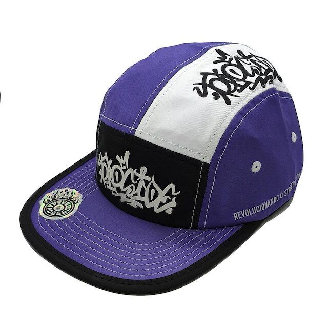 Boné Trip Side Five Panel Aba Flex StreetWear Roxo BN06 - Roxo | Netshoes
