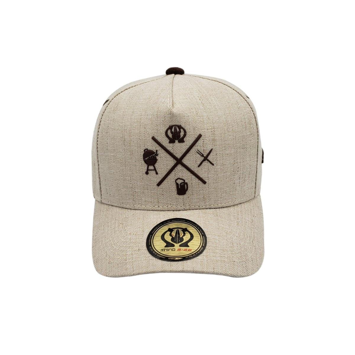 Bone Trucker Rhino Size Linho Beje