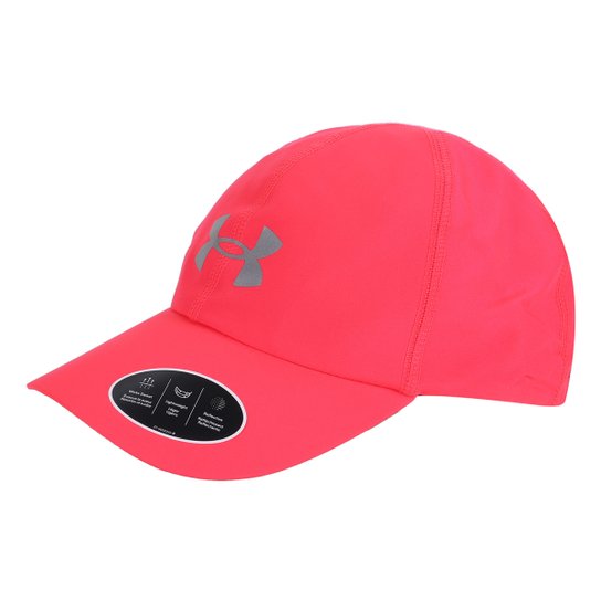 Boné Under Armour Aba Curva Shadow Run Mesh - Rosa+Cinza Menor preço em Boné Under Armour Aba Curva Shadow Run Mesh - Rosa+Cinza