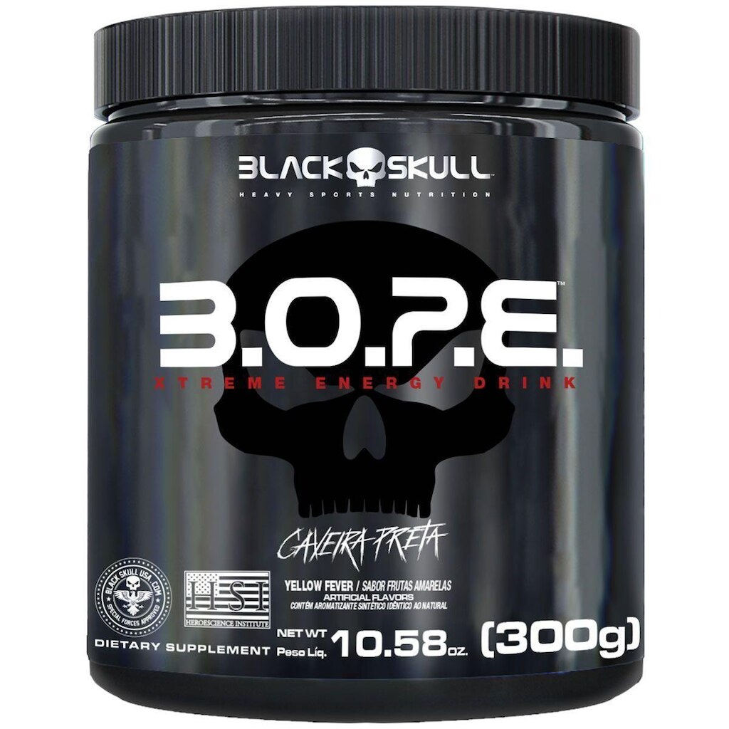 BOPE Beta Pure - 300g Frutas Amarelas - Black Skull