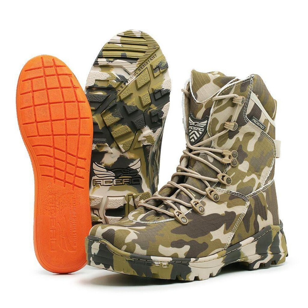 BOTA ACERO MULTICAM CAMUFLADA
