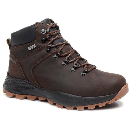 Bota Adventure Cano Alto Macboot Waterproof Flutua Alpes - Café Menor preço em Bota Adventure Cano Alto Macboot Waterproof Flutua Alpes - Café