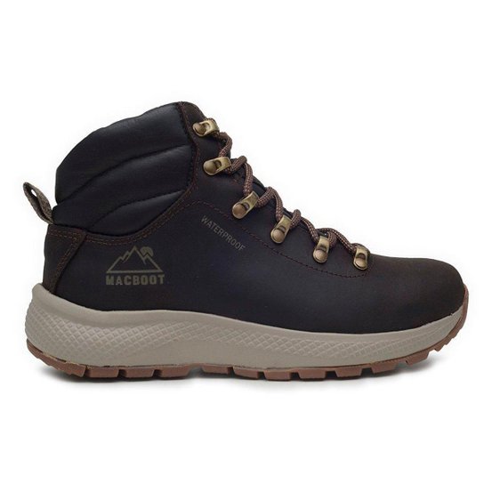 Bota Adventure Cano Alto Macboot Waterproof Flutua Batu 08 Café