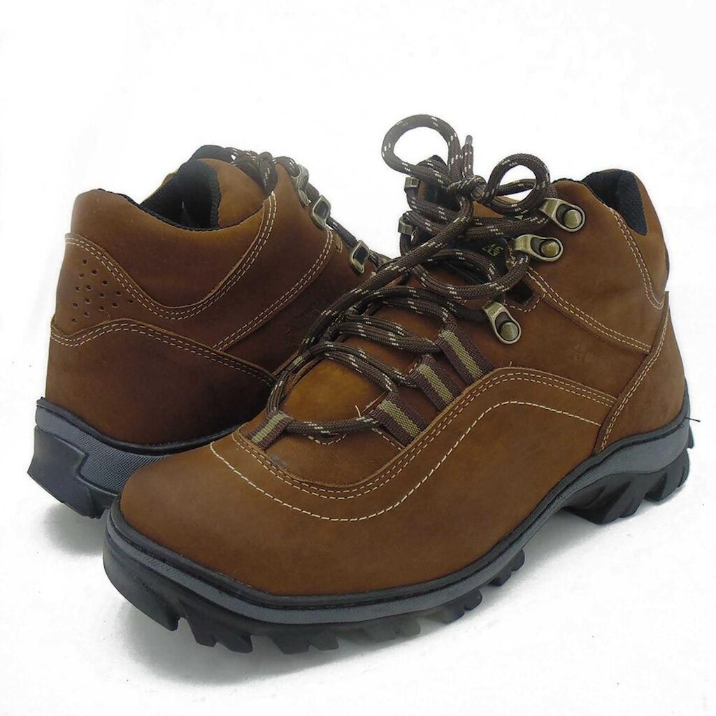 Bota Adventure Couro Conforto Macio   Trilhas