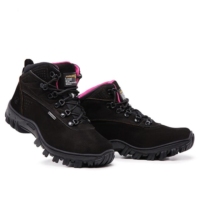 Bota Adventure Couro Feminina para Trabalho Bico Resistente
