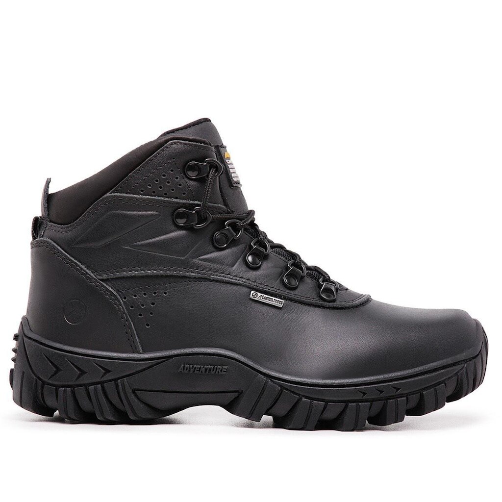 Bota Adventure em Couro Coturno Segurança com CA Solado Antiderrapante