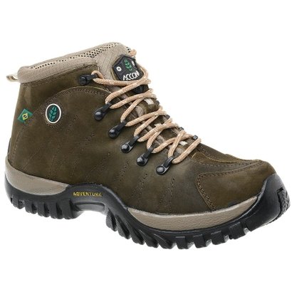 bota masculina adventure mochileiro couro legitimo