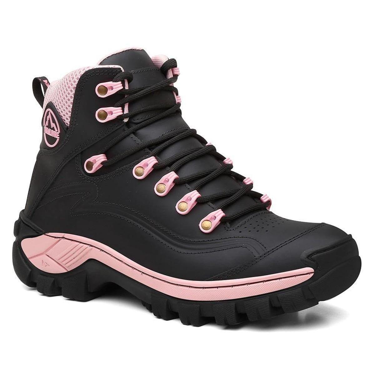 Bota Adventure Feminina Trilha e Trekking Cano Curto Coturno Feminino Couro Legitimo Menor preço em Bota Adventure Feminina Trilha e Trekking Cano Curto Coturno Feminino Couro Legitimo