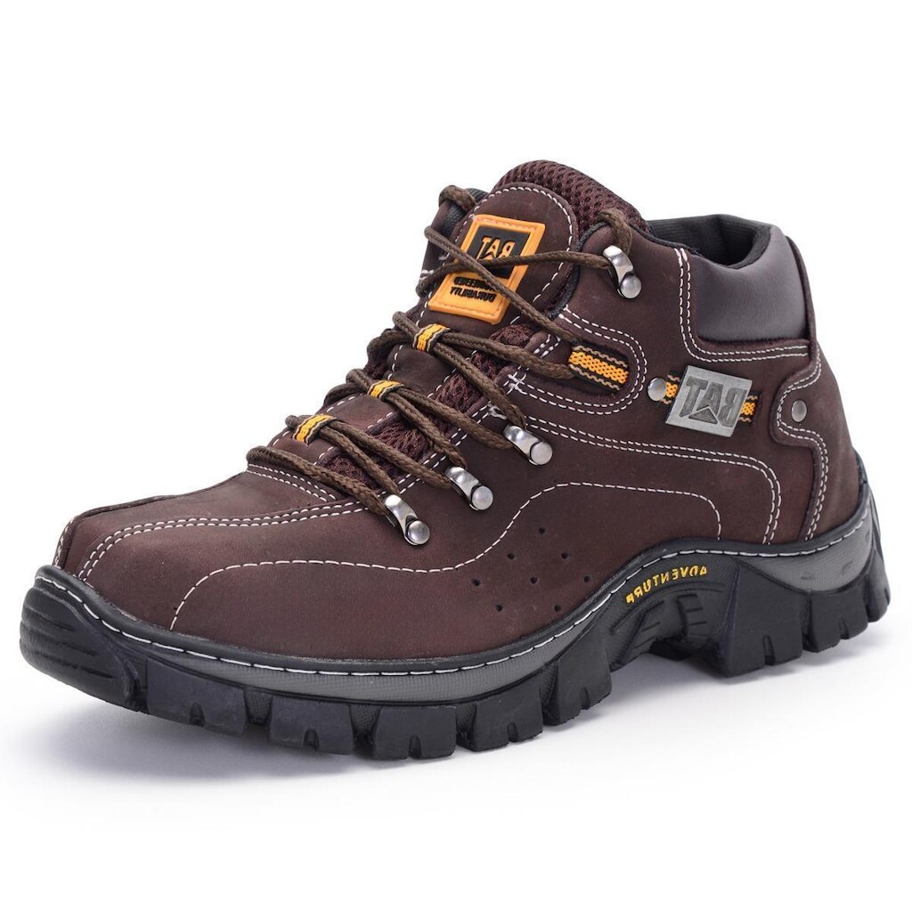Bota Adventure Masculina Couro Legítimo Pantanal Brasil NS Keep Trail