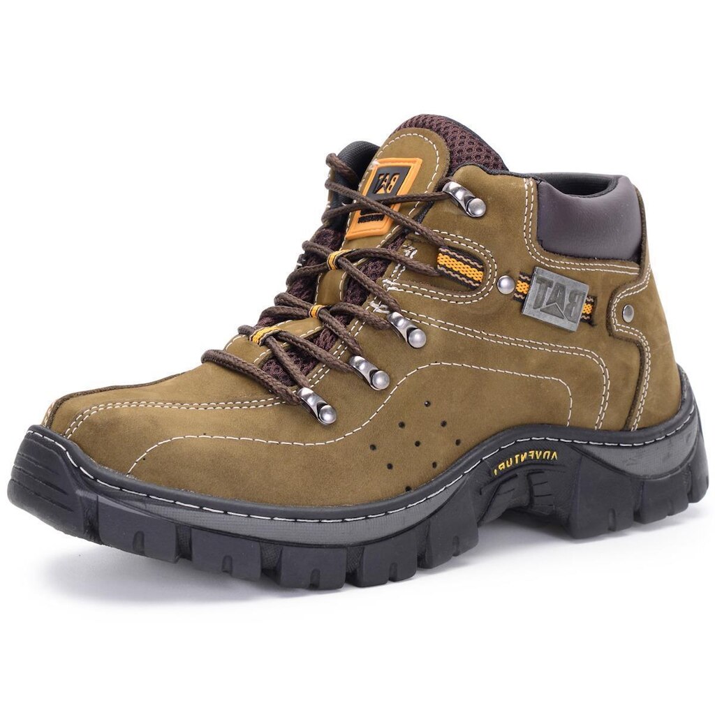 Bota Adventure Masculina Couro Legítimo Pantanal Brasil NS Keep Trail