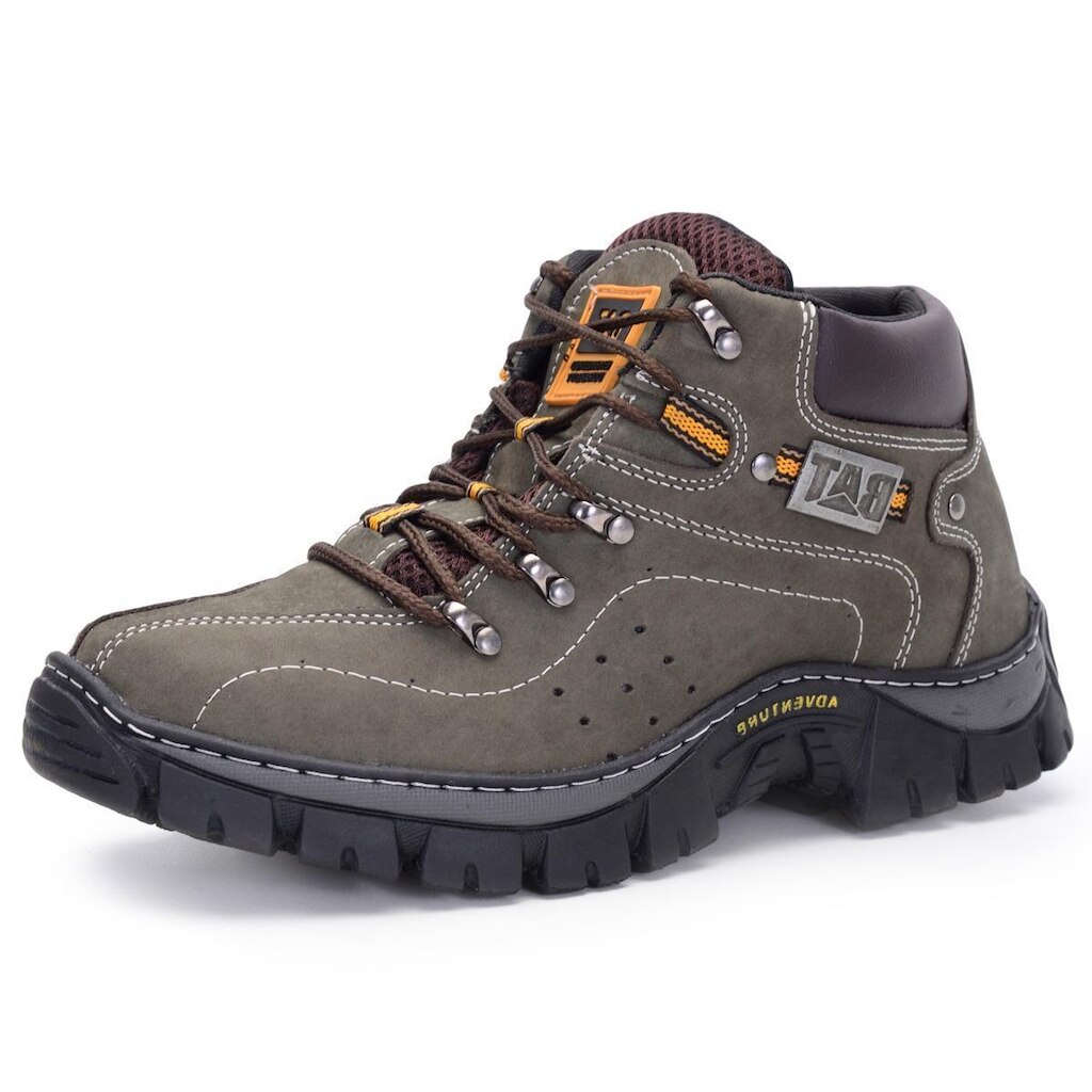 Bota Adventure Masculina Couro Legítimo Pantanal Brasil NS Keep Trail