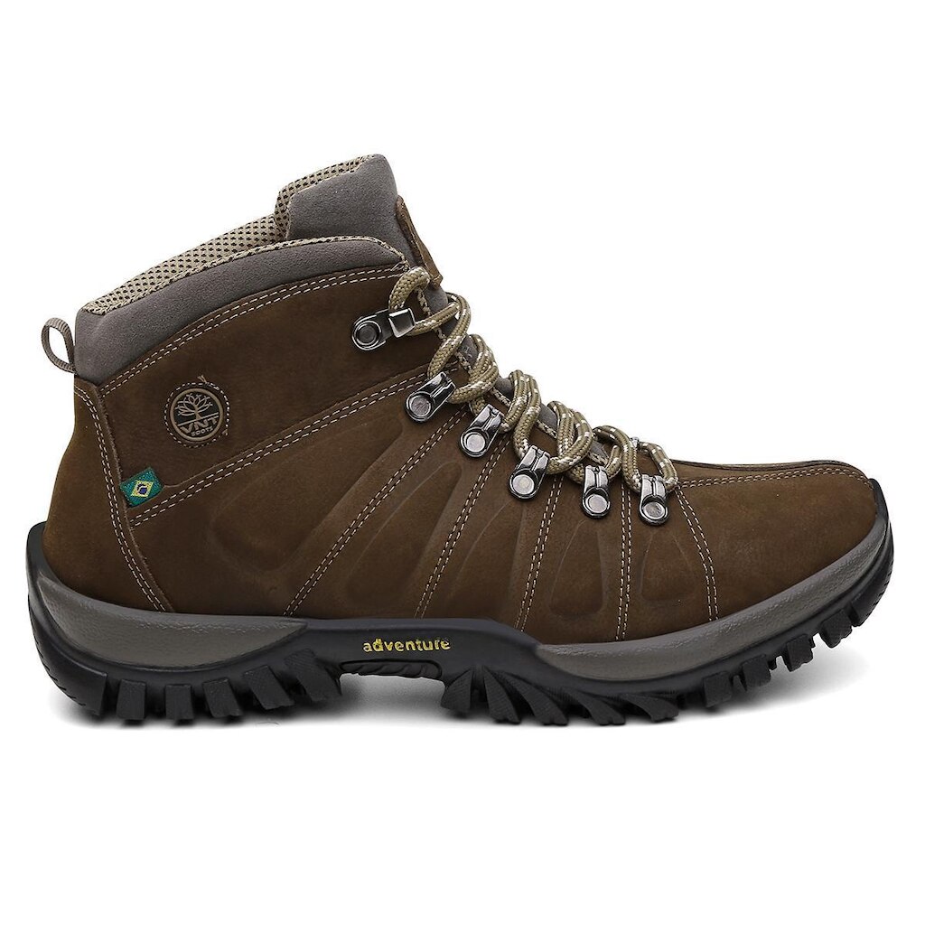 Bota Adventure Masculina VNT Boots Couro legítimo Solado Borracha aderente