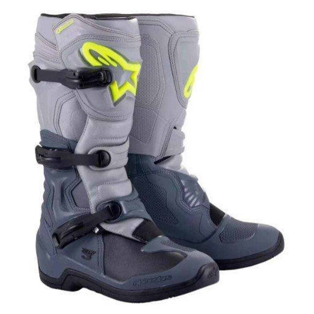 Bota Alpinestars Tech 3 Motocross Trilha Enduro Cinza