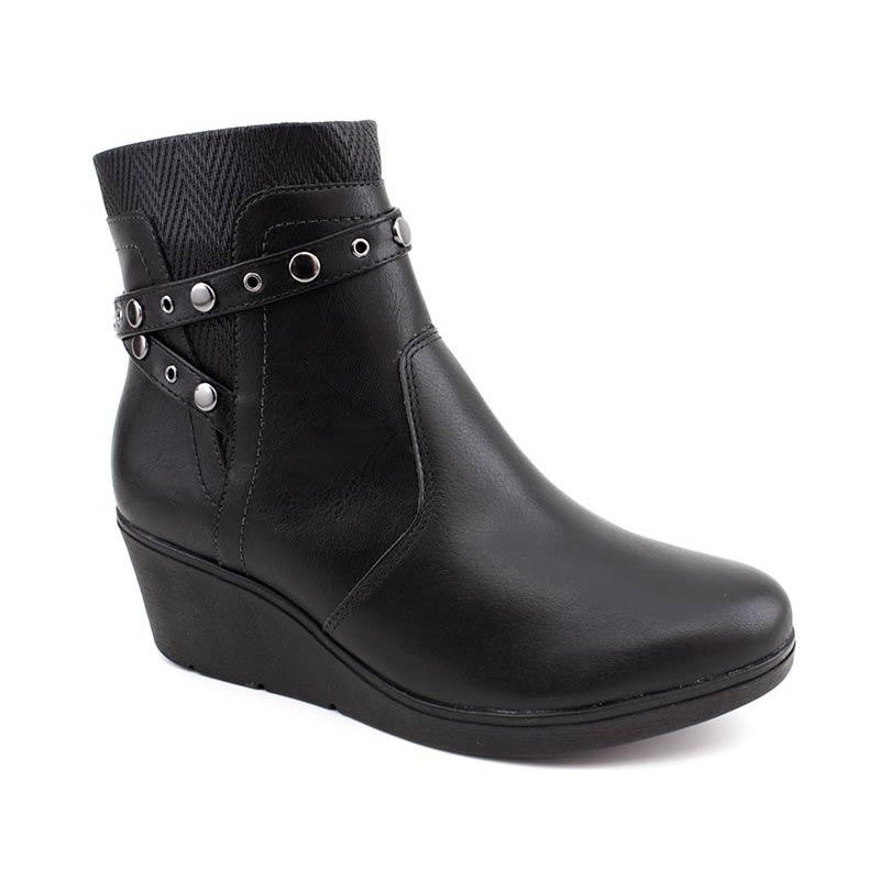 bota anabela comfortflex