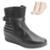 Bota Anabela  Moon e Meia MC24-71105 - Preto