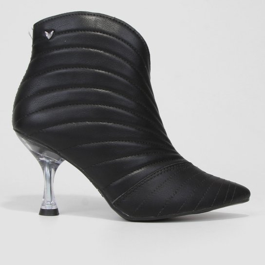 Bota Ankle Boot Mississipi Salto Taça Feminina - Preto Menor preço em Bota Ankle Boot Mississipi Salto Taça Feminina - Preto