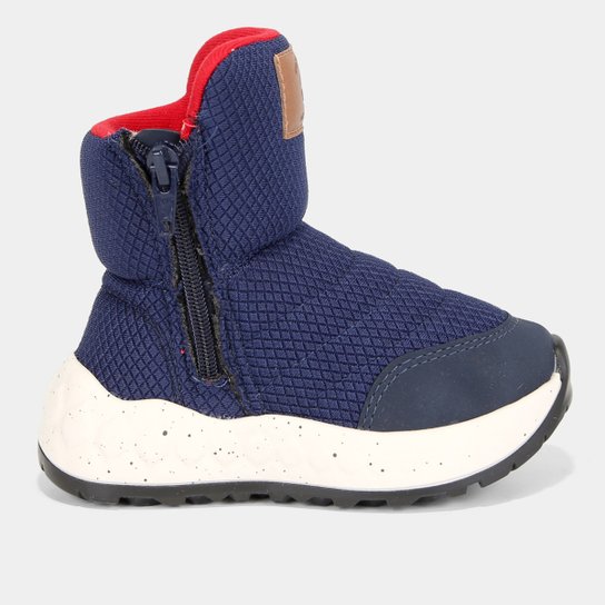 Bota Ankle Infantil Molekinho Cano Médio Menino - Marinho Menor preço em Bota Ankle Infantil Molekinho Cano Médio Menino - Marinho