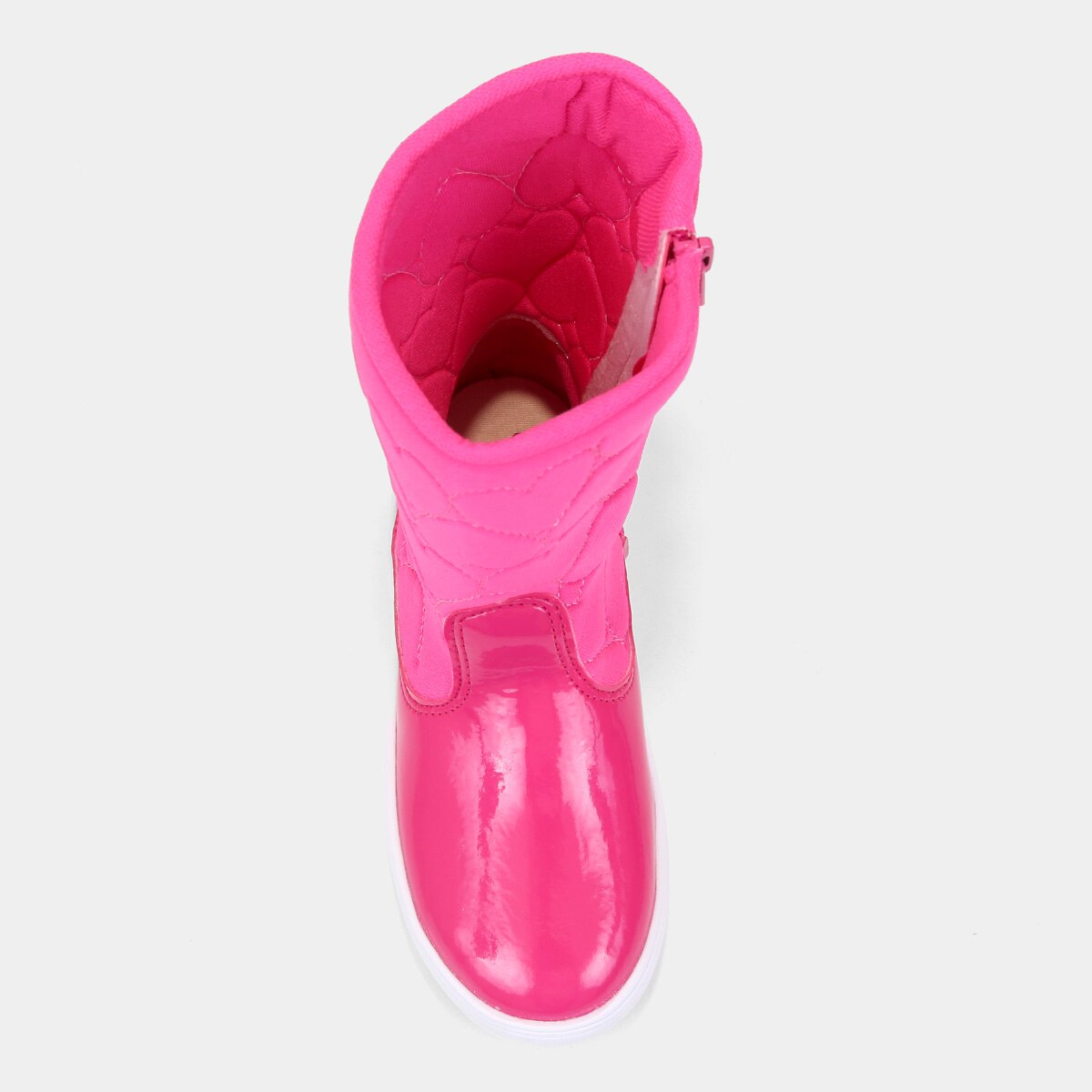 Bota Bebê Tininha Confort Baby Corações com Laço de Cabelo Menina - 3