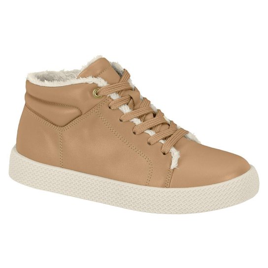 Bota Beira Rio Forrada Lã Pelinho Feminina