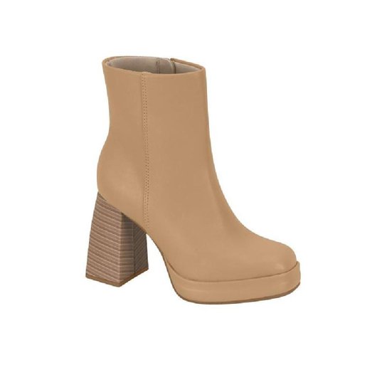 Bota Beira Rio Feminino Ziper Sem Cadarço 9080 100 25589 - Caramelo Menor preço em Bota Beira Rio Feminino Ziper Sem Cadarço 9080 100 25589 - Caramelo