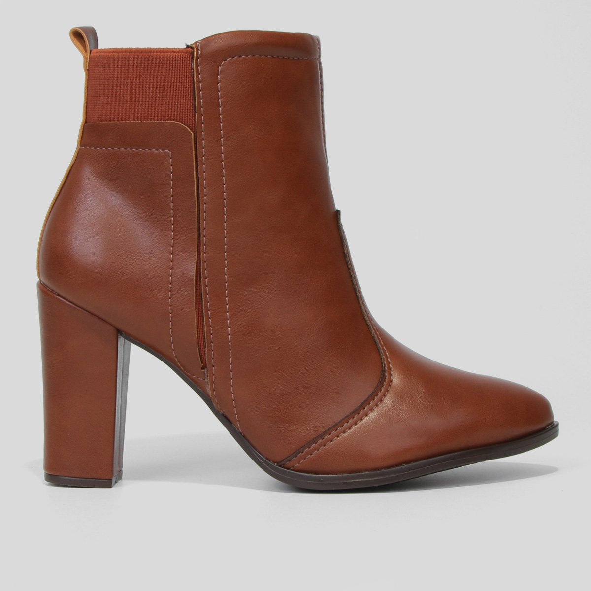 Botas Feminina Bota Beira Rio Cano Curto Marrom Bota Beira Rio