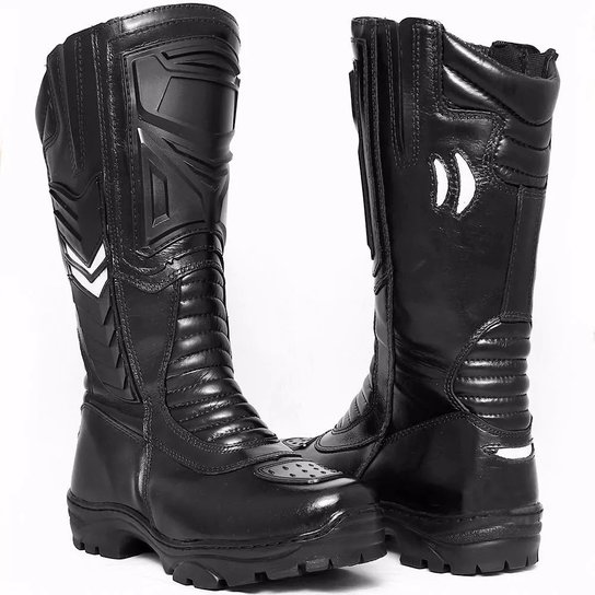 Bota Bombeiro Militar Acero Porta Facas Ziper Velcro - Preto Menor preço em Bota Bombeiro Militar Acero Porta Facas Ziper Velcro - Preto