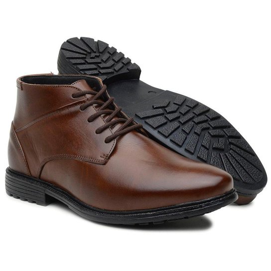 Bota Botina Masculina Social Couro Solado Borracha Casual - Marrom é ruim? Bota Botina Masculina Social Couro Solado Borracha Casual - Marrom é boa?
