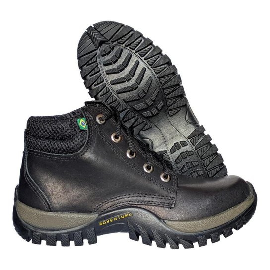 Bota Botina Sapatão Couro Legitimo Trabalho Solado Borracha - Preto é ruim? Bota Botina Sapatão Couro Legitimo Trabalho Solado Borracha - Preto é boa?