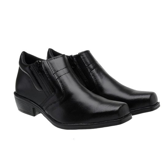 Bota Botina Social Masculina Confortável 051 Preto Netshoes