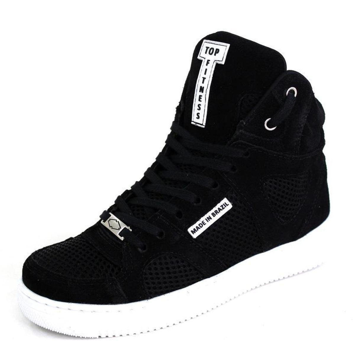 Bota Botinhas Tenis C/ Alto Casual Academia Top Fitness Treino Confortável