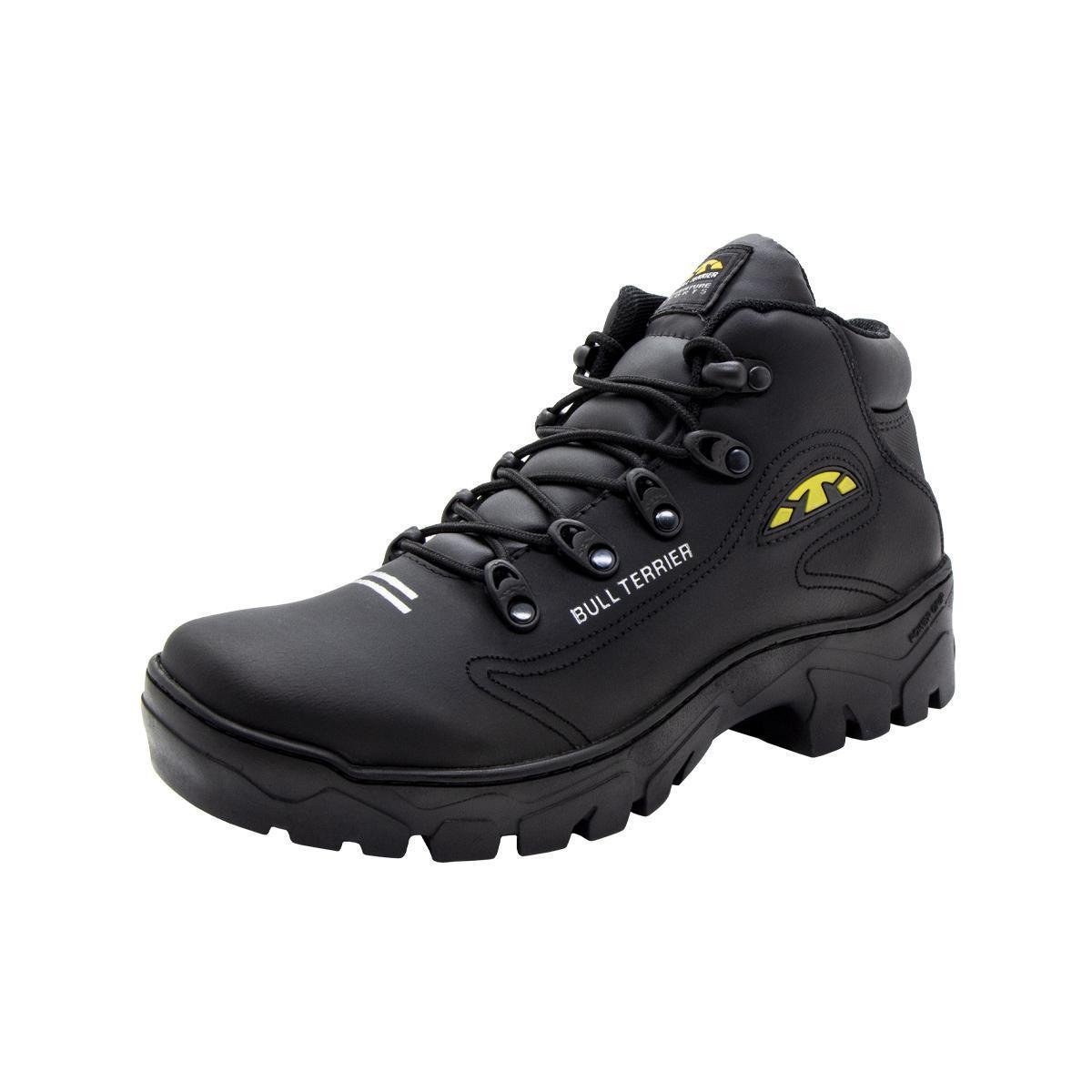 Bota Bull Terrier Bobcat Masculina Adventure Preto Trilha Menor preço em Bota Bull Terrier Bobcat Masculina Adventure Preto Trilha