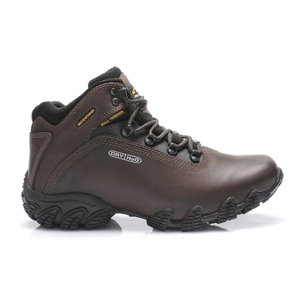 Bota Bull Terrier Impermeável Alpina Dry Couro Marrom Burnet - Marrom  Escuro | Netshoes