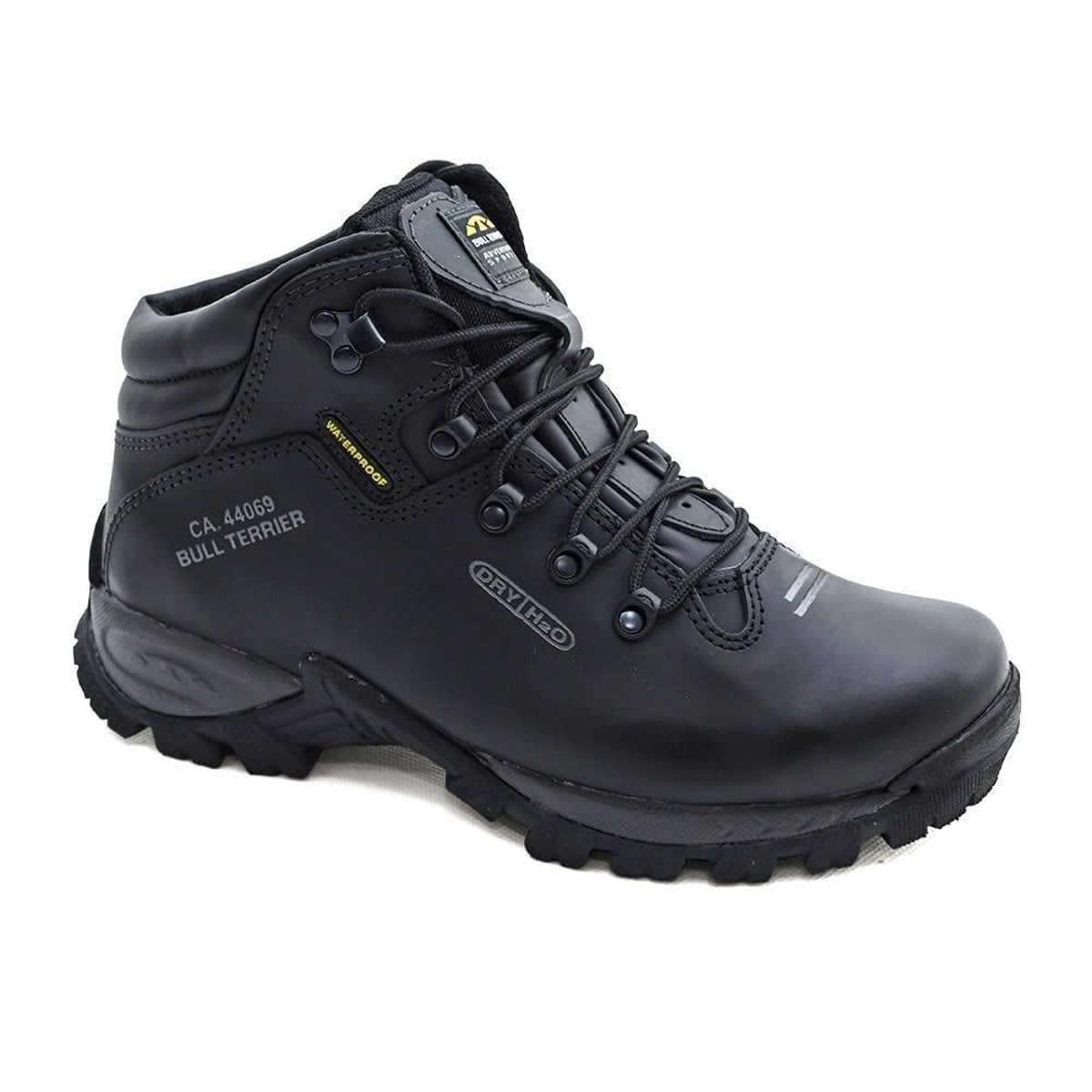 Bota Bull Terrier Terragrip Trilha Preto Masculino Menor preço em Bota Bull Terrier Terragrip Trilha Preto Masculino