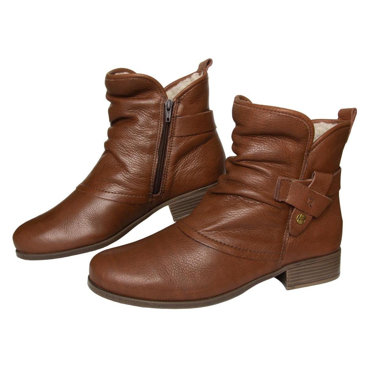 Bota Cano Curto Bottero 329303 Feminino - Marrom | Netshoes