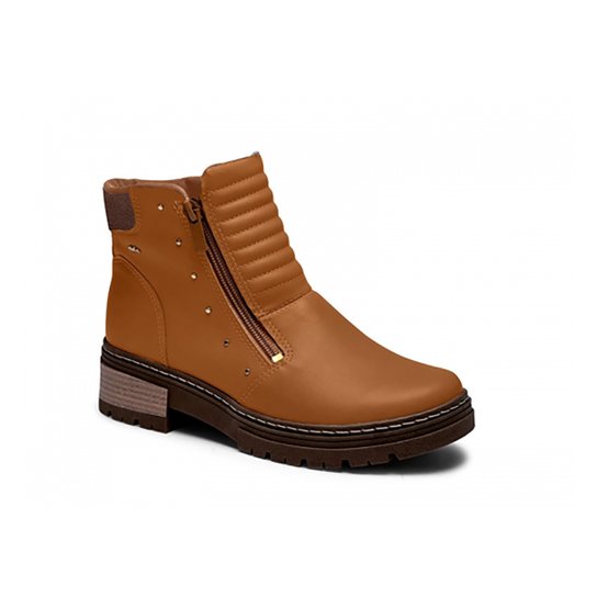 Bota Cano Curto Dakota Feminina - Caramelo Menor preço em Bota Cano Curto Dakota Feminina - Caramelo