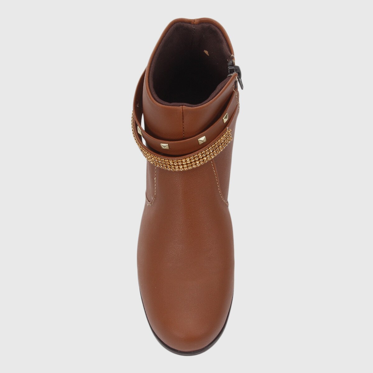 Bota Cano Curto Look Fashion Multi Tiras Feminina - 2
