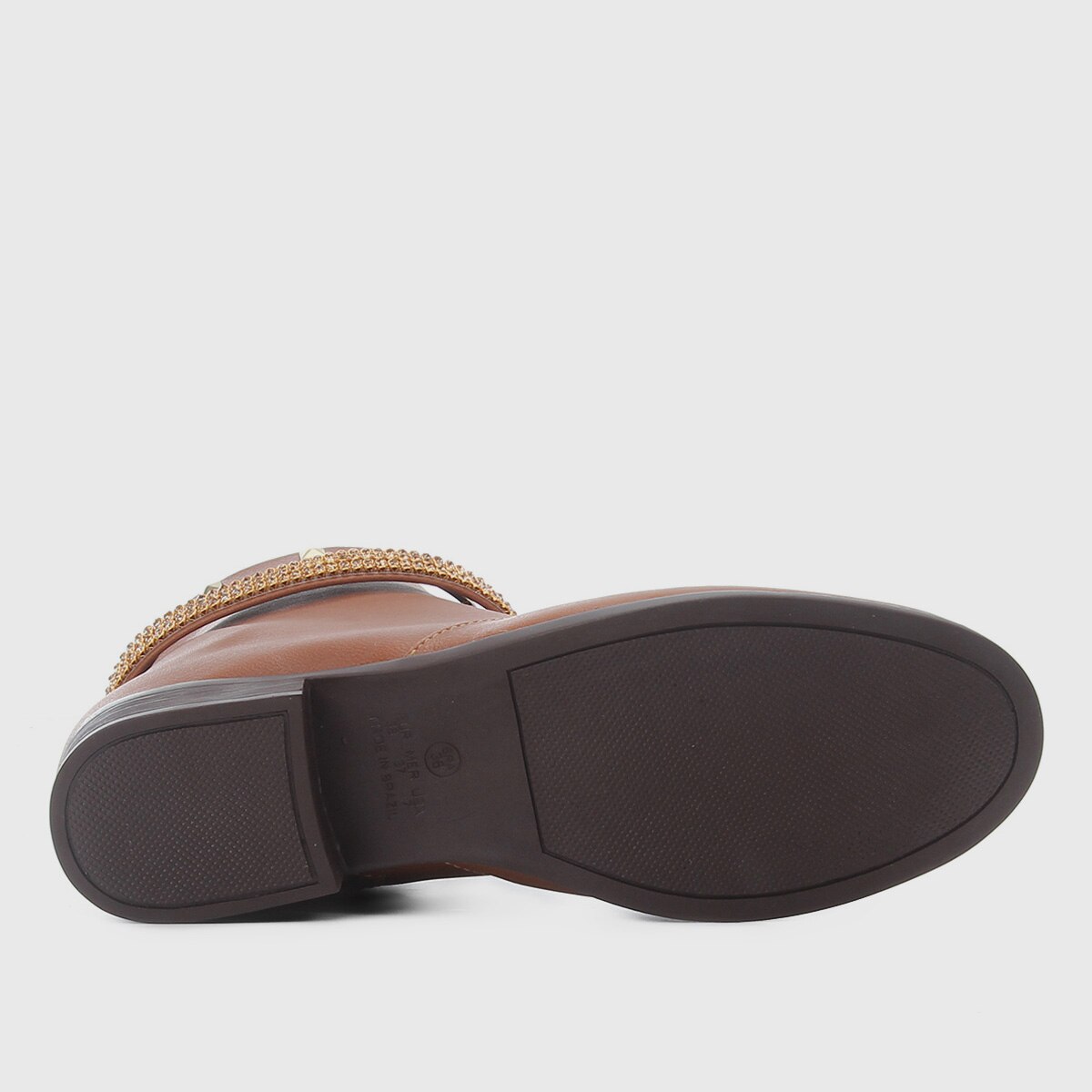 Bota Cano Curto Look Fashion Multi Tiras Feminina - 4