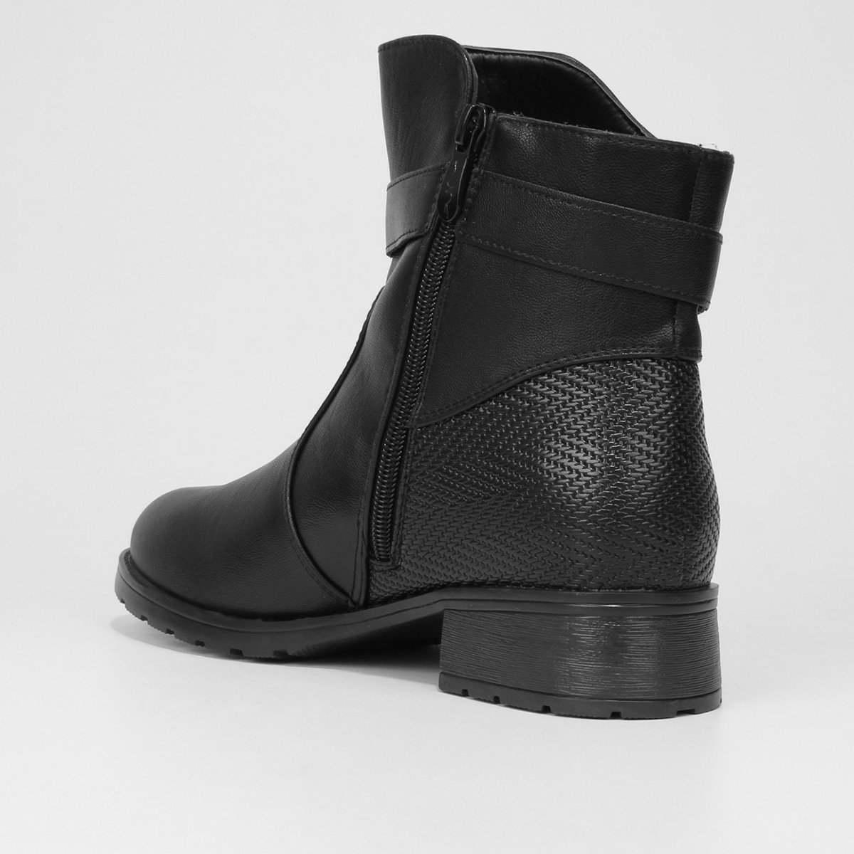 Bota Cano Curto Mooncity Fivela Feminina - 4