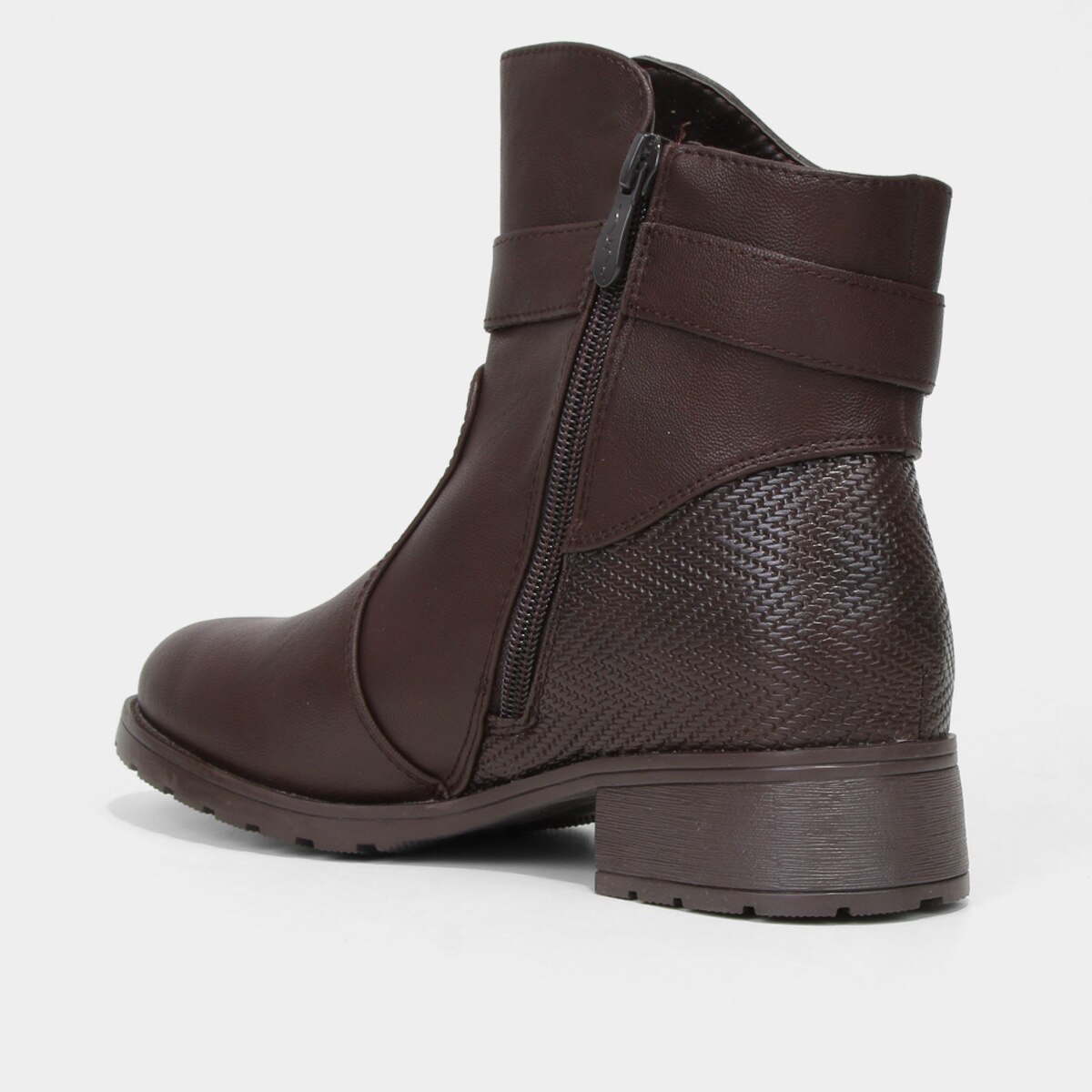 Bota Cano Curto Mooncity Fivela Feminina - 4