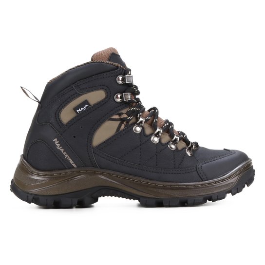 Bota Cano Curto Naja Extreme 195 - Preto+Marrom