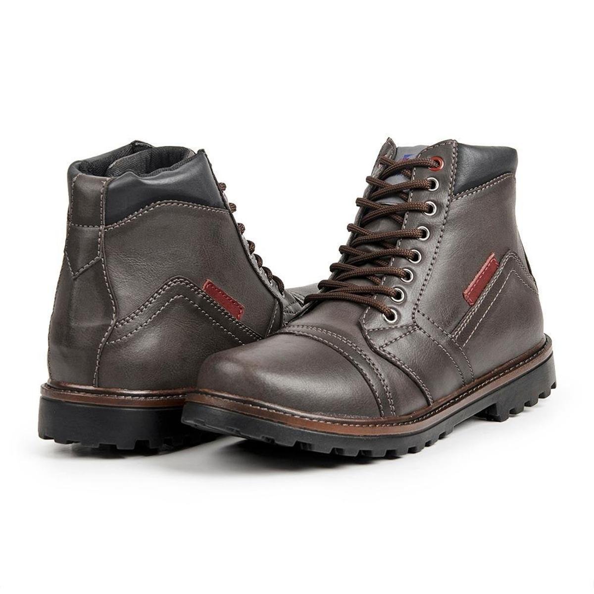 Bota Casual Coturno Masculina Stefanini Imola Menor preço em Bota Casual Coturno Masculina Stefanini Imola