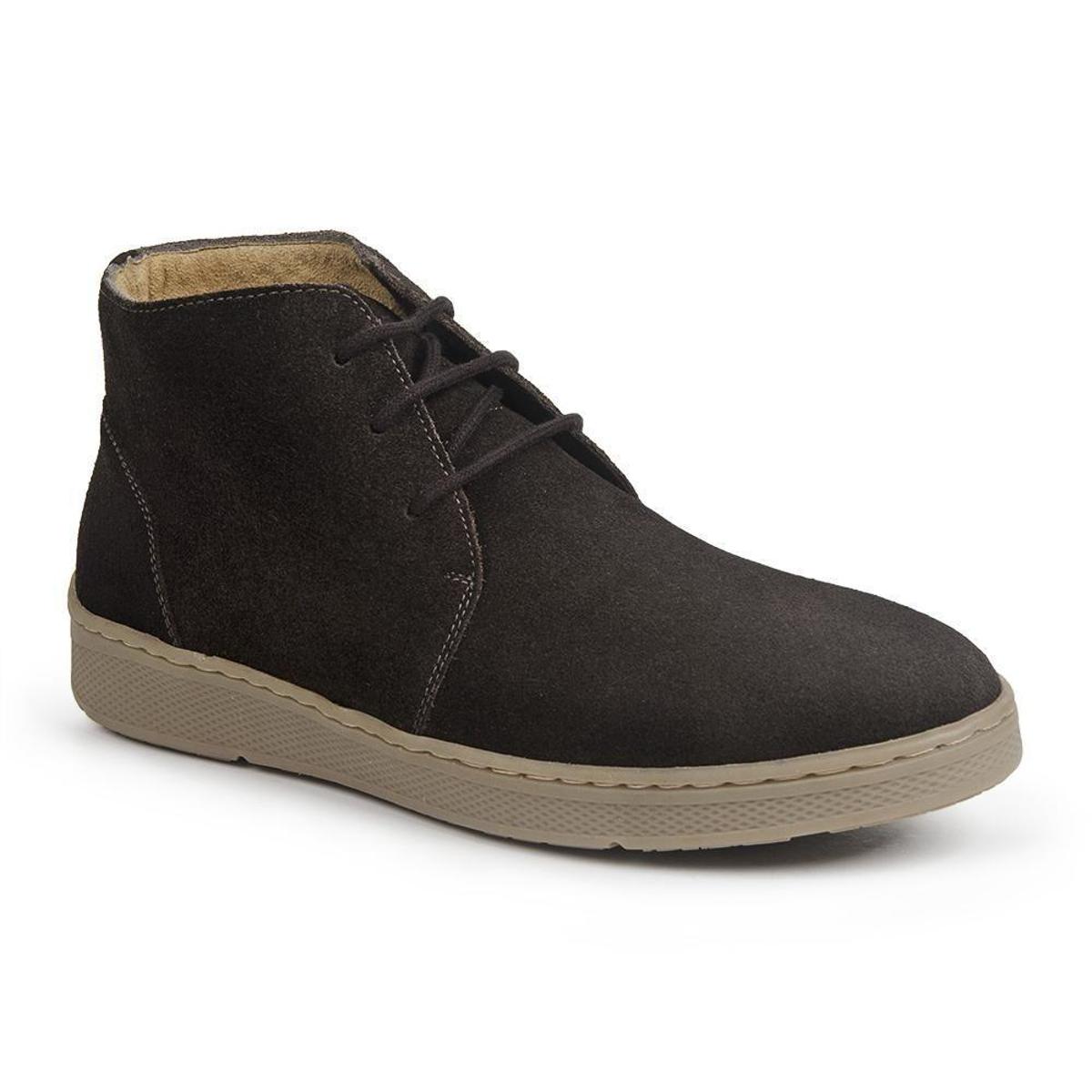 Bota Casual Desert Masculina Sandro Moscoloni Ray Novers Marrom Escuro ...