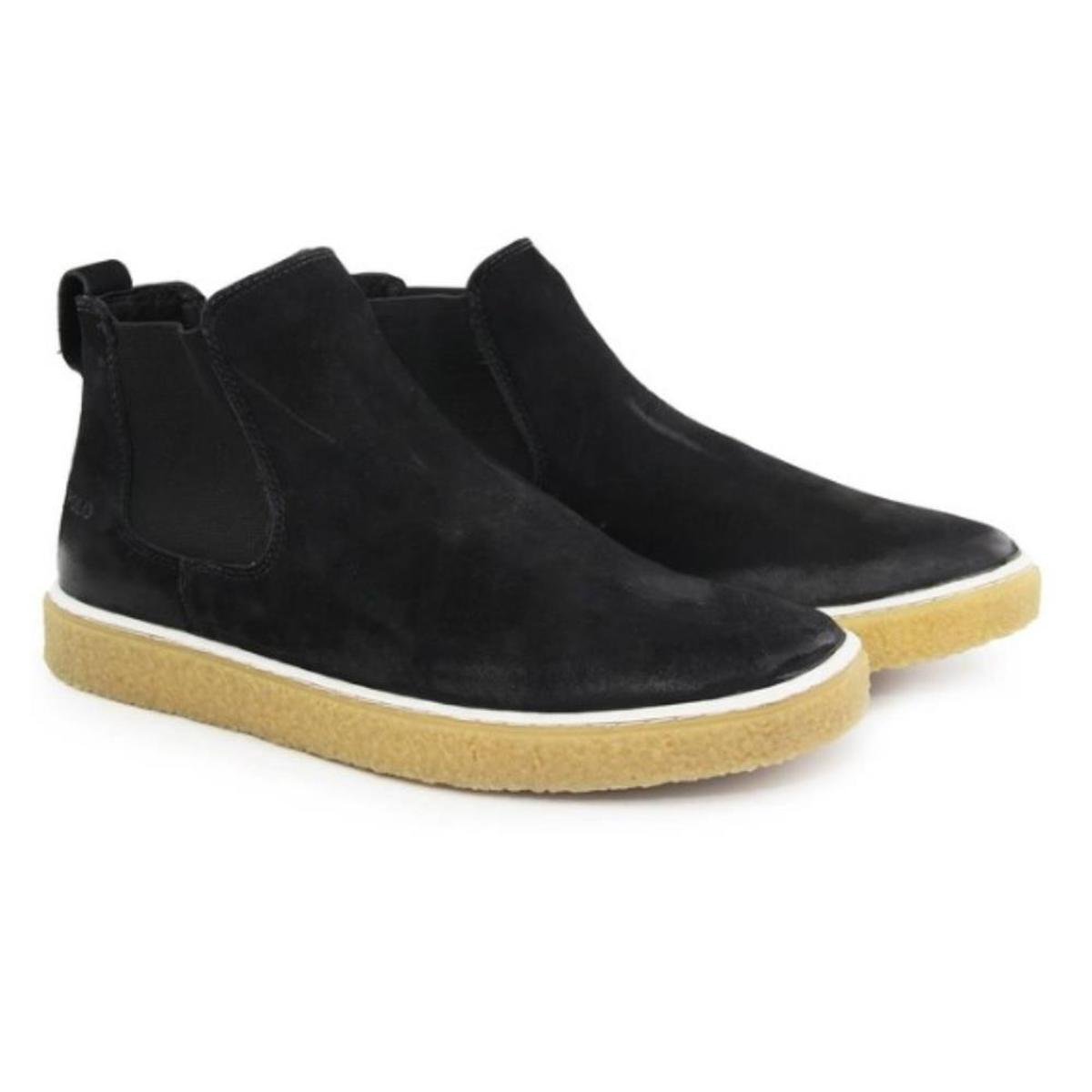 Bota Casual Masculina Couro Cano Curto Confortável Menor preço em Bota Casual Masculina Couro Cano Curto Confortável