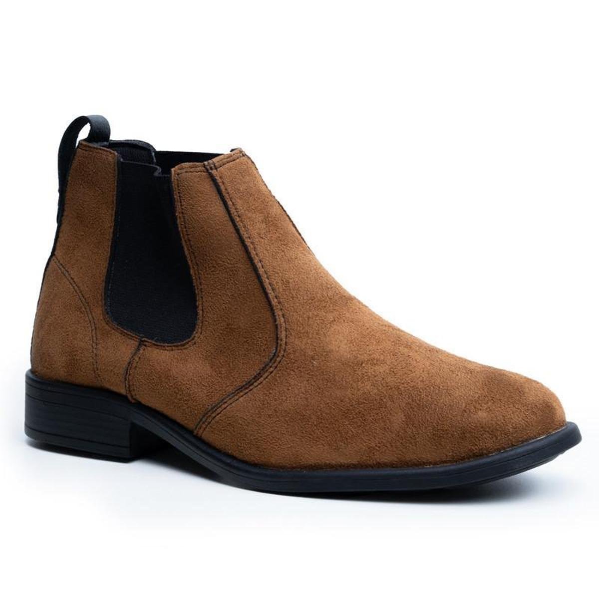 Bota Chelsea Boot Masculina Botina Country Em Couro Camurça