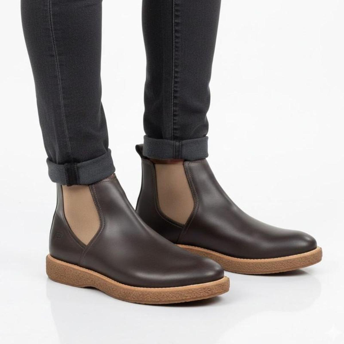 Bota Chelsea Masculina Em Couro Nobre Super Macia e Resistente 2400 Menor preço em Bota Chelsea Masculina Em Couro Nobre Super Macia e Resistente 2400
