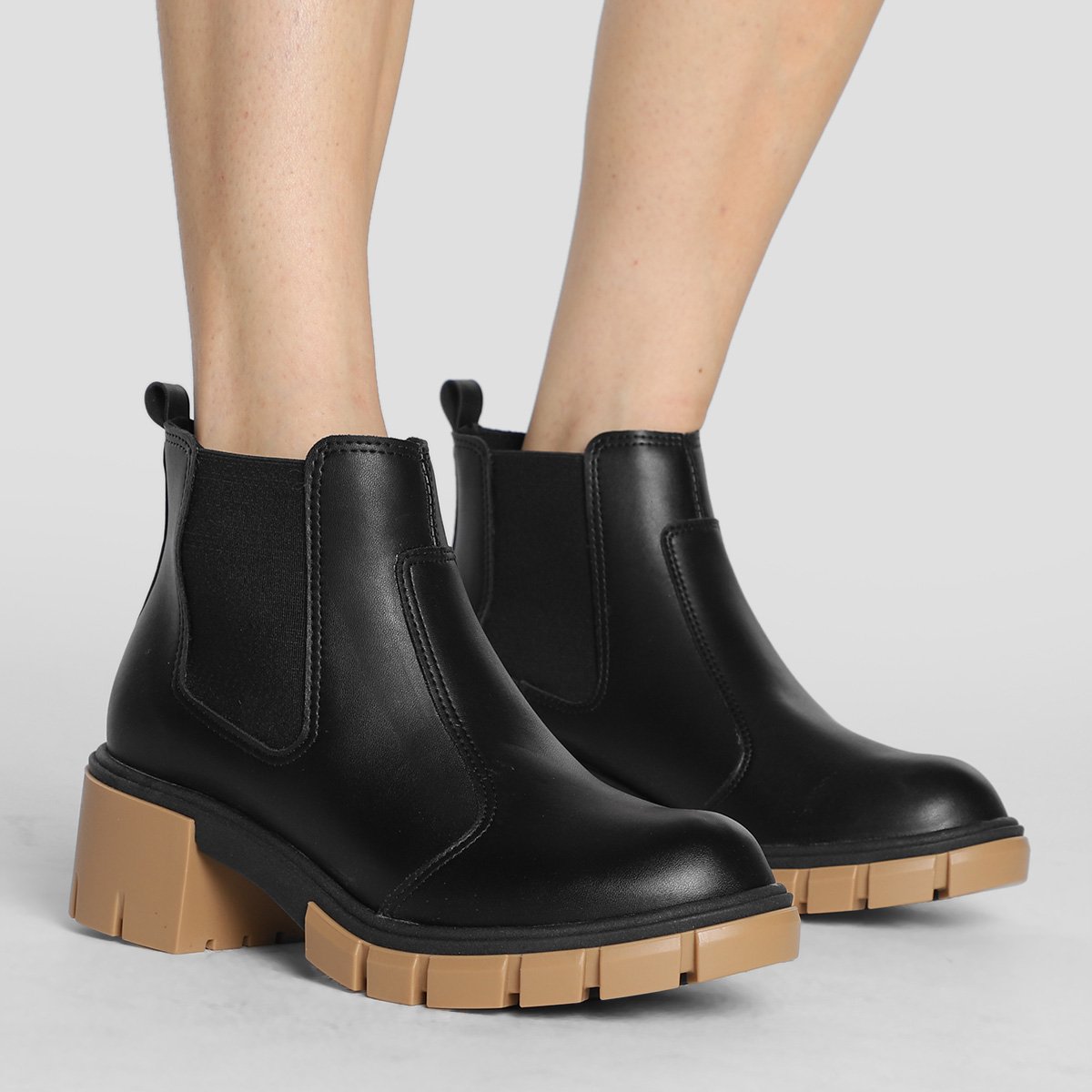 Bota Chelsea Moleca Tratorada Feminina Bota Chelsea Tratorada