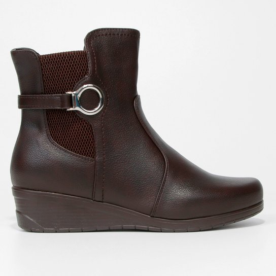 Bota Chelsea Mooncity Anabela Feminina - Marrom é ruim? Bota Chelsea Mooncity Anabela Feminina - Marrom é boa?