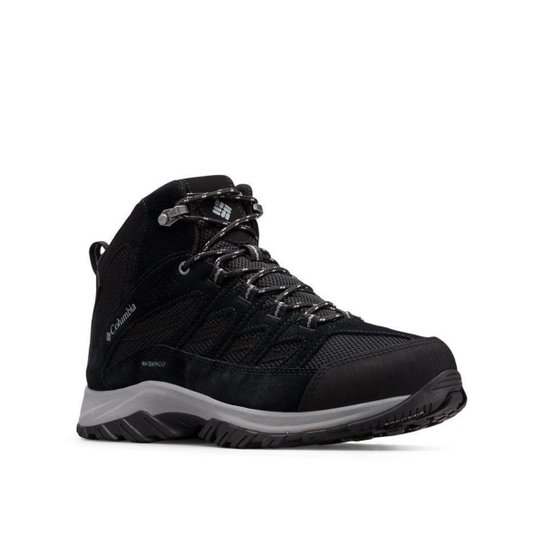 Bota Columbia Crestwood Mid Waterproof Masculina - Preto Menor preço em Bota Columbia Crestwood Mid Waterproof Masculina - Preto